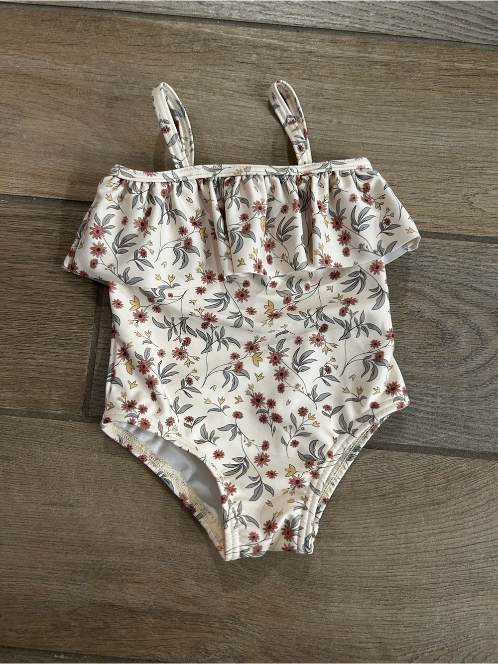 Rylee & Cru Floral Ruffle One-Piece Swimsuit